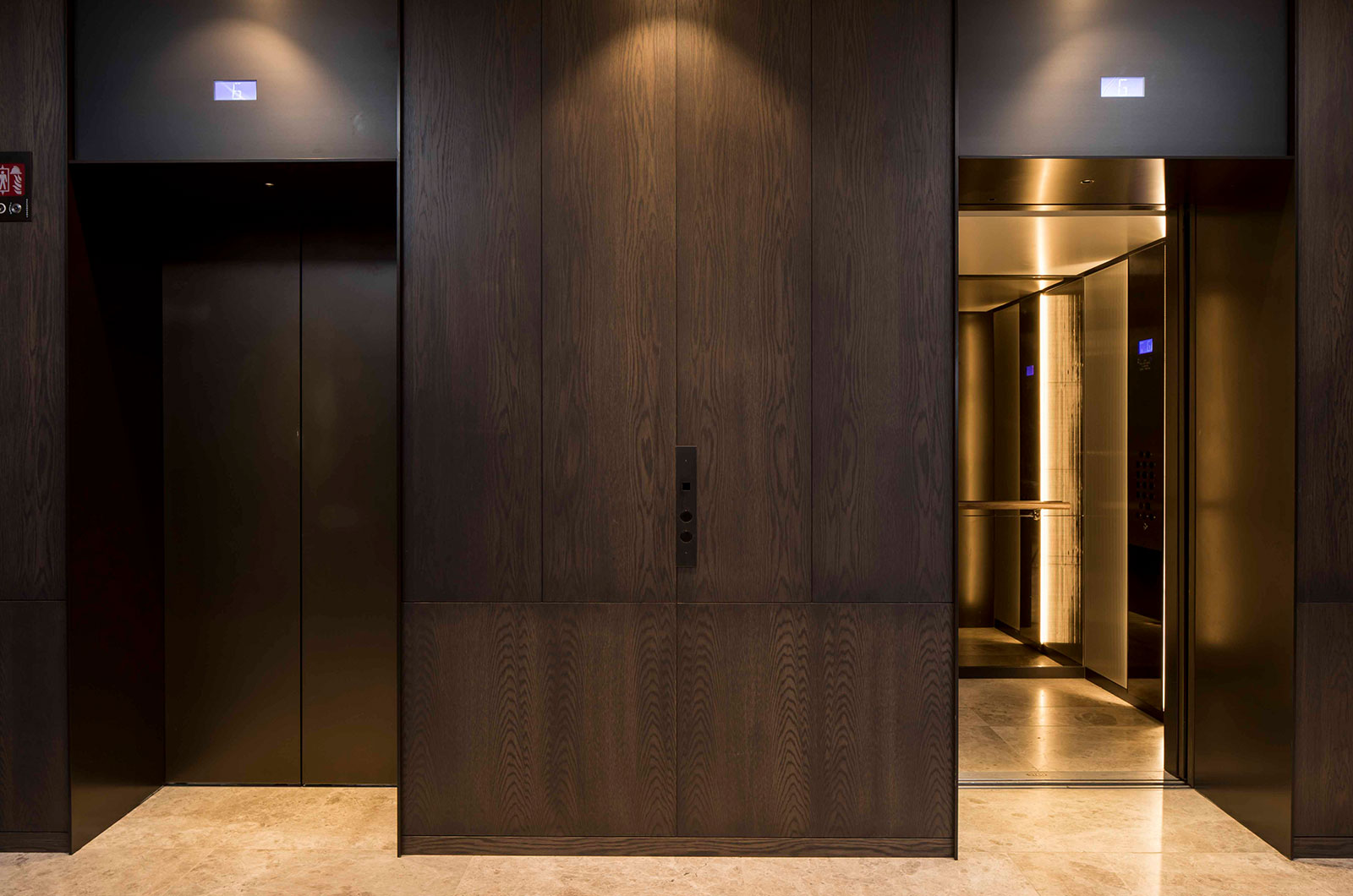 hairline-stainless-steel-elevator-panel
