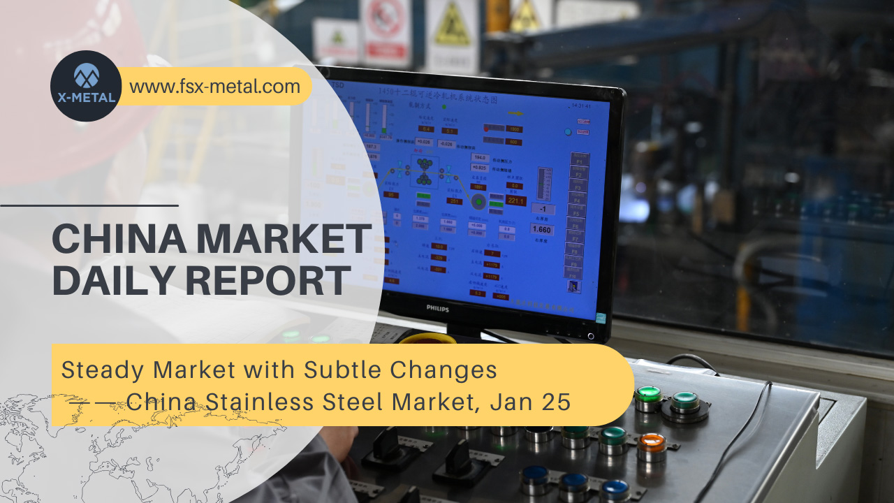 China Stainless Steel Market Brief, January 25, 2024 Steady Market with Subtle Change