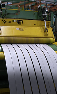 Precision slitting, cut to length