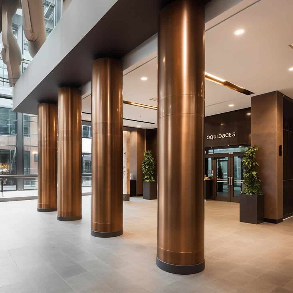 Stainless-steel-column-cladding