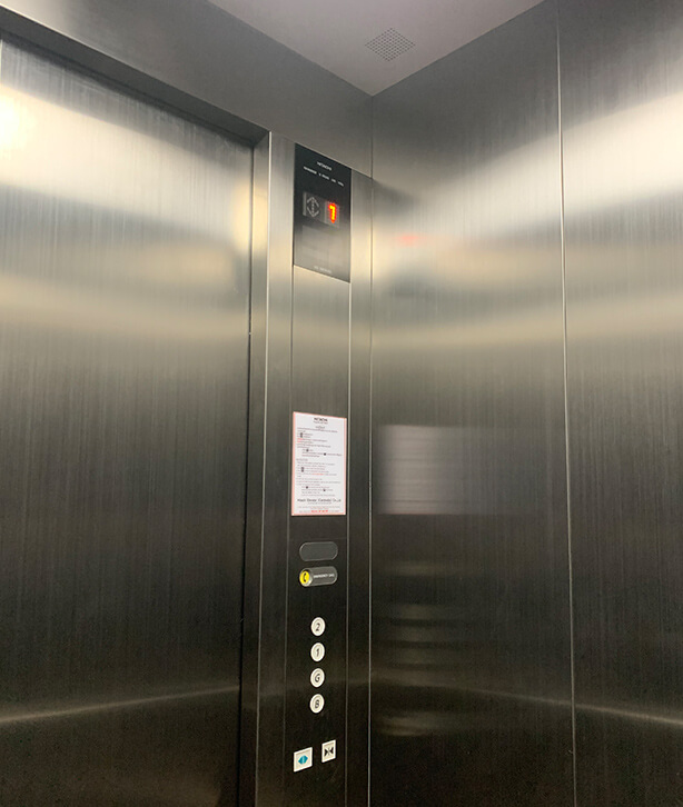 hairline-stainless-steel-elevator-panel